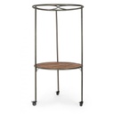 Espositore industriale con tetto e ruote D103X199h cm