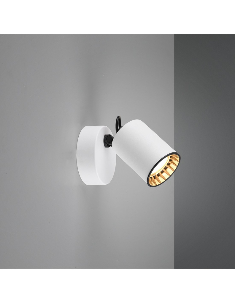 Faretto Spot Cilindrico GU10 Orientabile Pago Bianco Trio Lighting