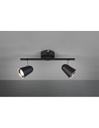 Faretto Toulouse Nero 2 Spot Led L34 cm Trio Lighting