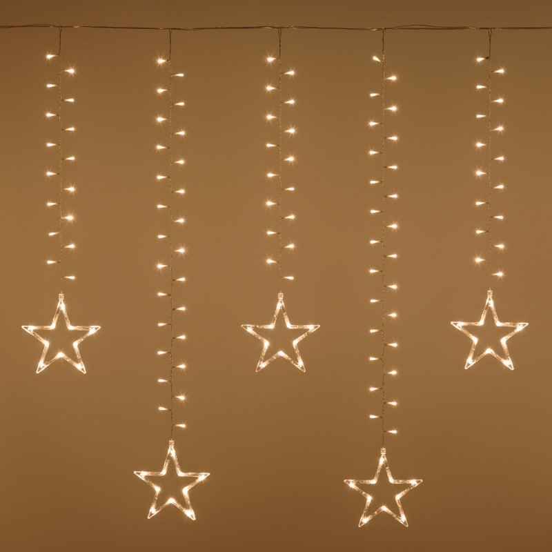 Ice Light Stelle 620 LED 500x105cm bianco caldo