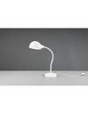 Lampada Bianca Scrivania Braccio Flessibile Perry Trio Lighting