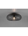 Lampada Da Soffitto Gabbia Metallica Ellissi Johann Nero Ø40 cm Trio Lighting