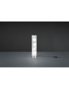 Lampada Da Tavolo Cilindro Led Rgb Rico Cromo Stoffa Microforata Con Smart Control Trio Lighting