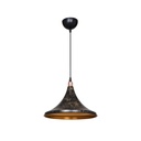 Lampada a sospensione Kalyon metallo nero oro ASZ1650 EFFEZ