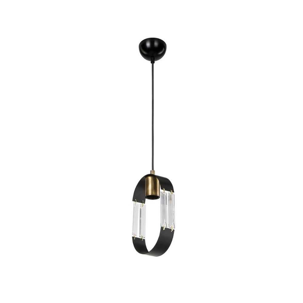Lampada a sospensione Nova ASZ1136 pendente nero EFFEZ