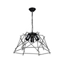 Lampada a sospensione Tena MDL3854 luci in metallo nero asimmetrico EFFEZ