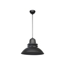 Lampada a sospensione Tibet ASZ0871 nera stile industriale EFFEZ