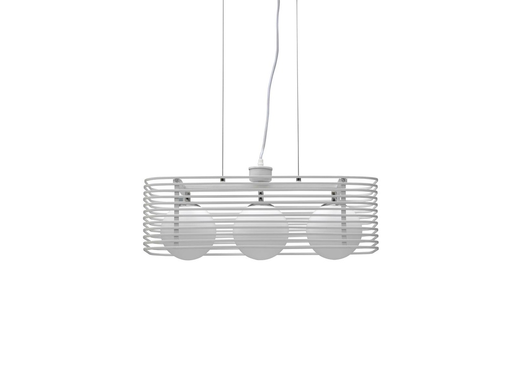 Lampada a sospensione bianco 25 cm x 60 cm H. 120 cm