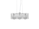 Lampada a sospensione bianco 25 cm x 60 cm H. 120 cm