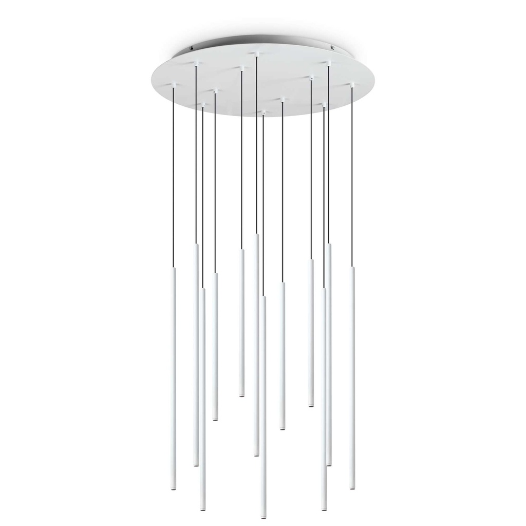 Lampada a sospensione bianco D 600 x H min 1050 - max 1500 mm