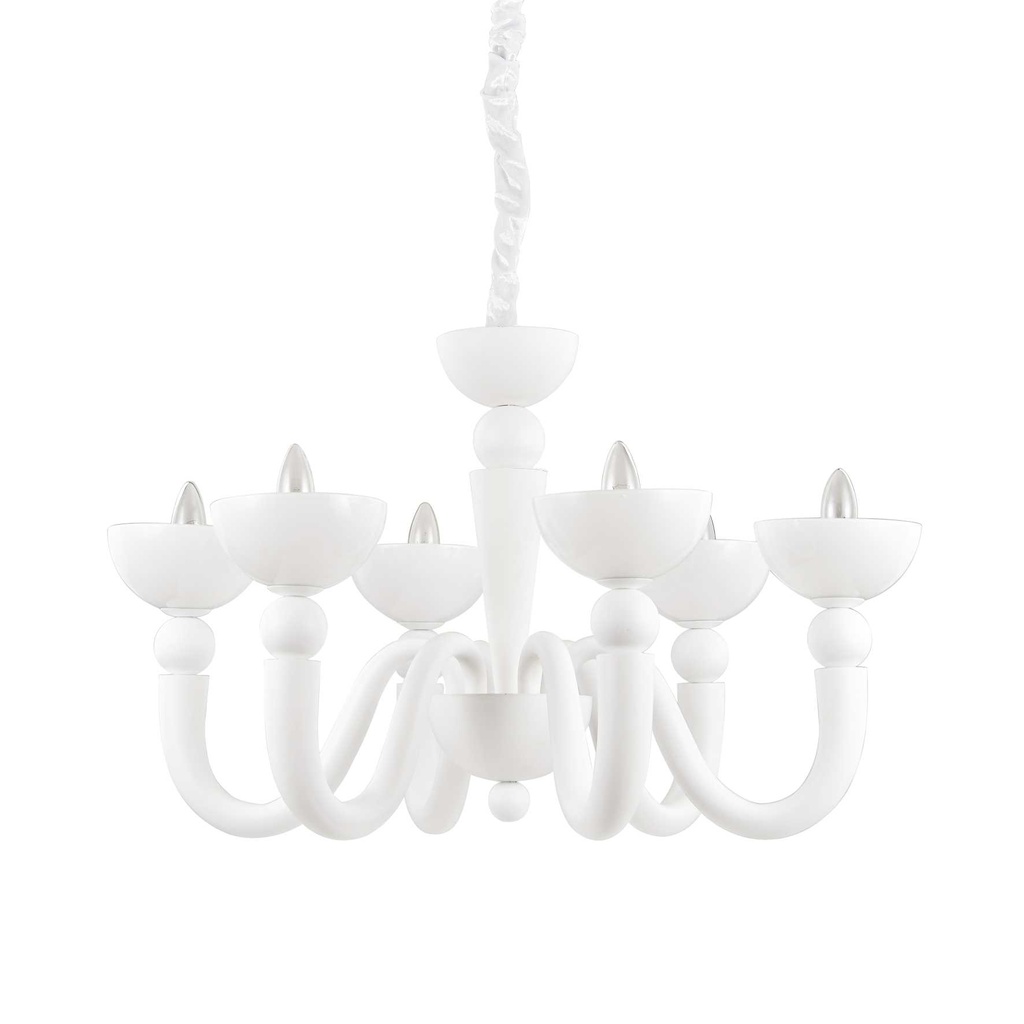 Lampada a sospensione bianco D 800 x H min 720 - max 1320 mm