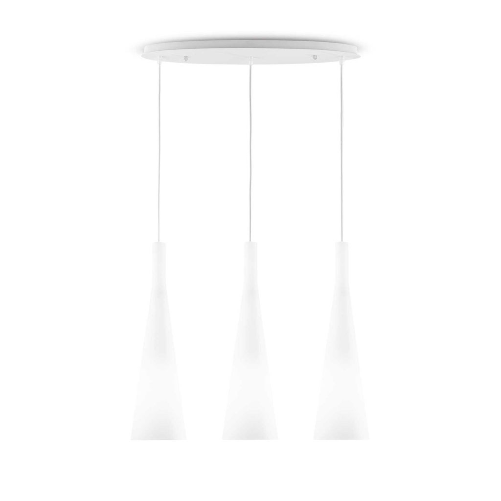 Lampada a sospensione bianco L 620 x H min 780 - max 1150 x P 170 mm