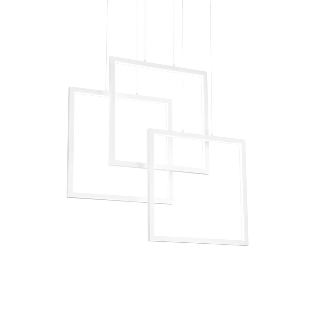 Lampada a sospensione bianco L 730 x H min 850 - max 1450 x P 180 mm