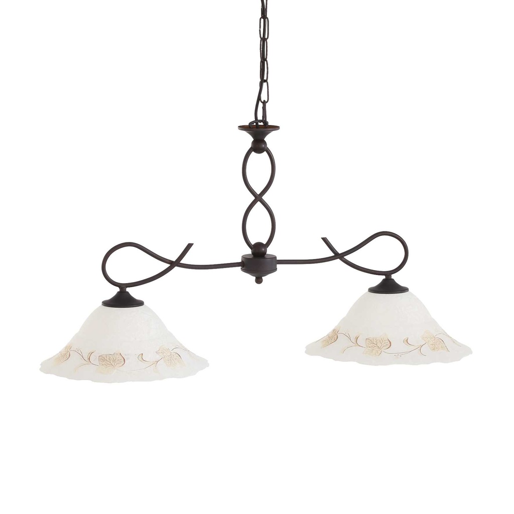 Lampada a sospensione bianco ant L 820 x H min 480 - max 1100 x P 300 mm