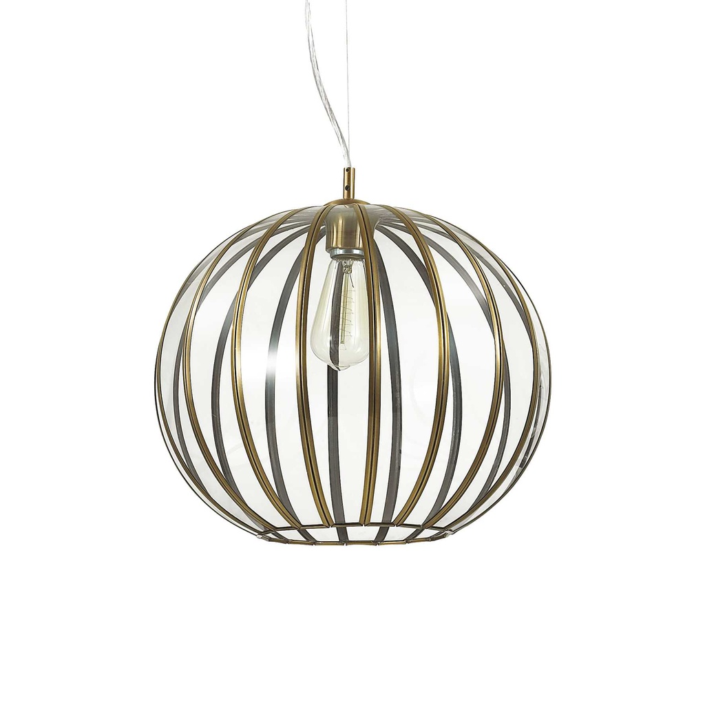 Lampada a sospensione brunito D 400 x H min 580 - max 2330 mm