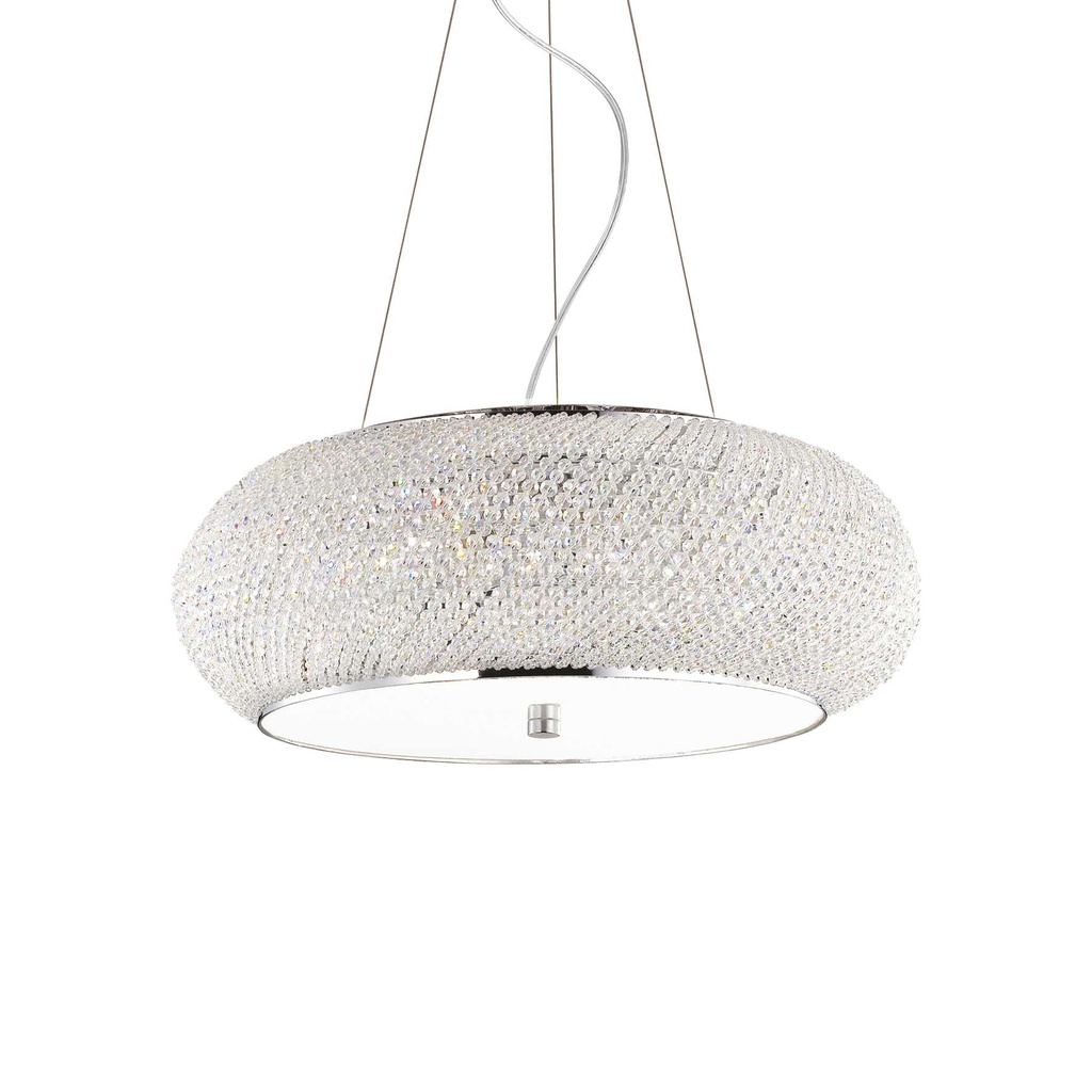 Lampada a sospensione cromo D 550 x H min 440 - max 2190 mm