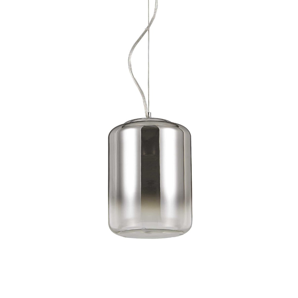 Lampada a sospensione cromo sfum D 195 x H min 510 - max 2260 mm