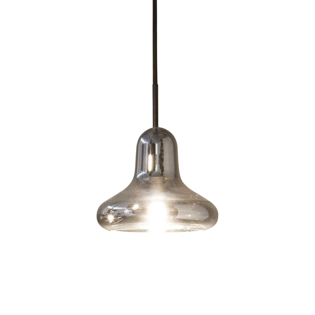 Lampada a sospensione fume' D 170 x H min 390 - max 2140 mm