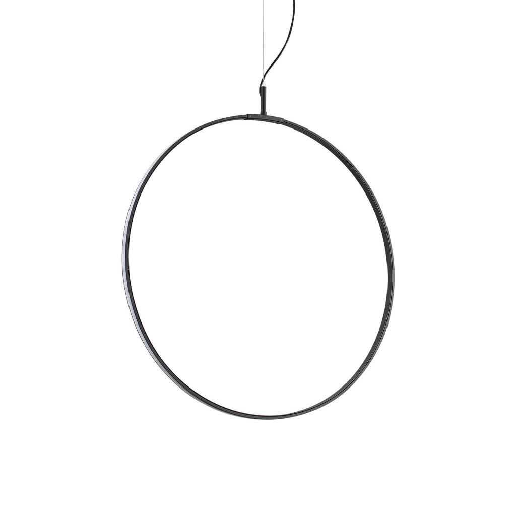Lampada a sospensione nero L 600 x H min 910 - max 2660 x P 160 mm