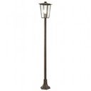 Lampada da esterno in alluminio pressofuso con diffusori in vetro trasparente ruggine