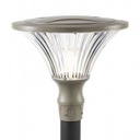 Lampada da esterno in alluminio pressofuso, diffusore trasparente, diametro 60mm, altezza max 160mm, IP65 tortora
