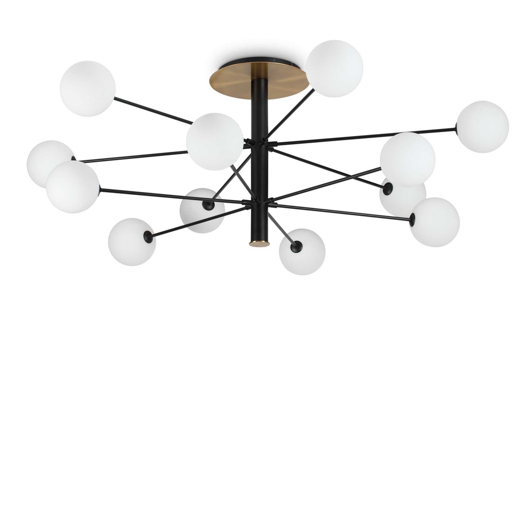 Lampada da soffitto nero D 1450 x H 535 mm
