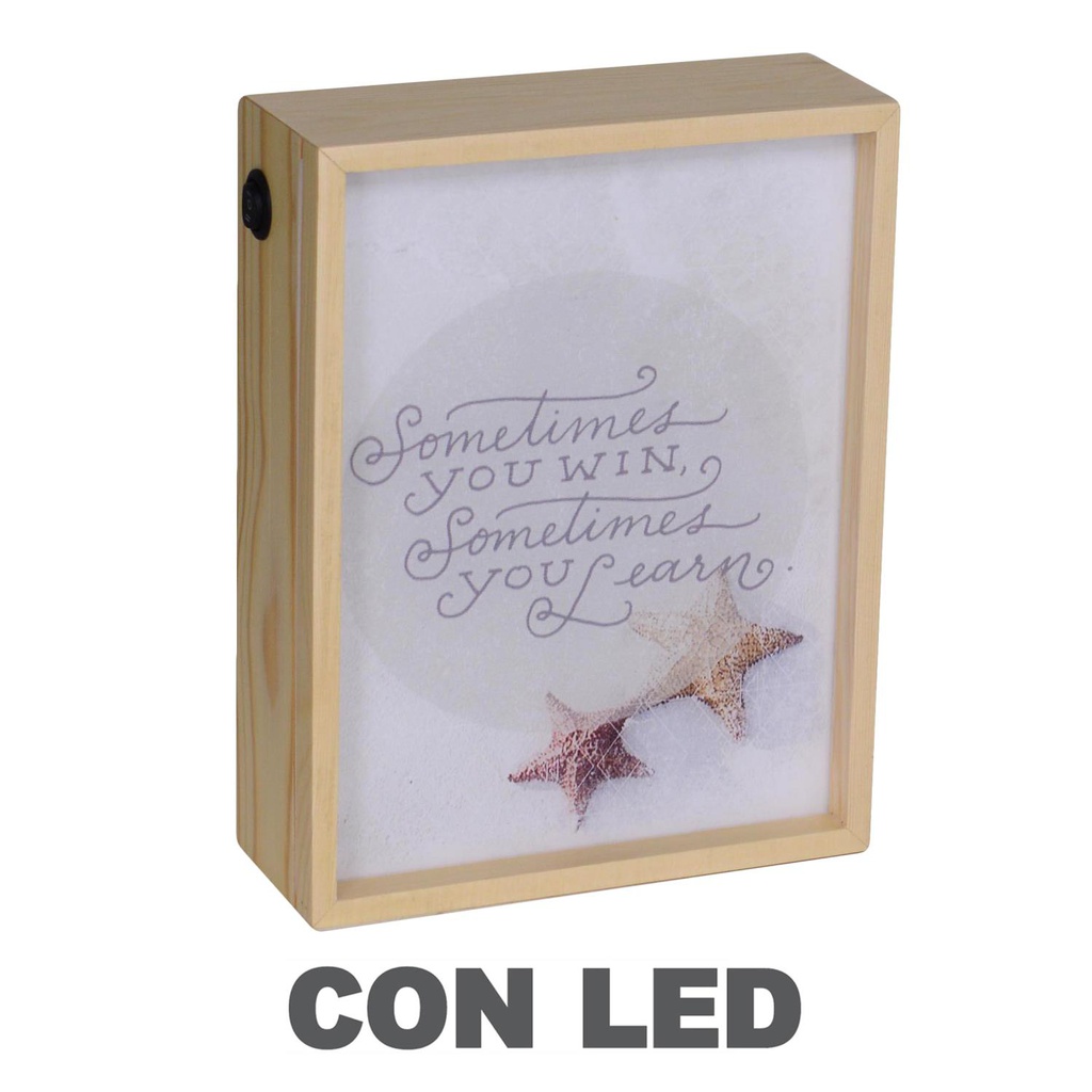 Lampada led scritte cm 20x8h26
