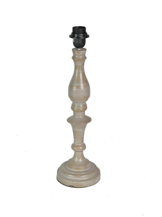 Lampada metallo tortora cm 30h58