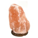 Lampada sale 4-6kg con attacco e base legno cm 18x18h20