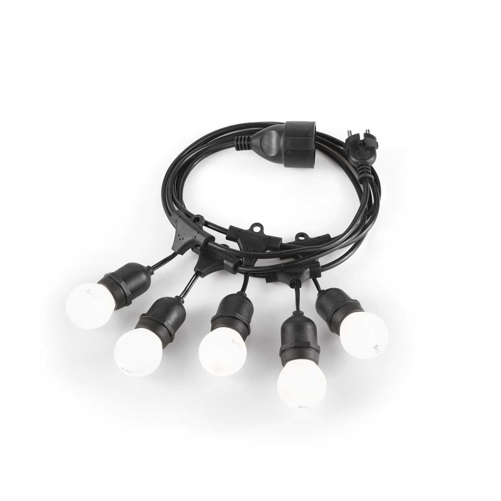 Lampada sospensione FIESTA SP5 nero - L 4040 x H 140 x P 40 mm