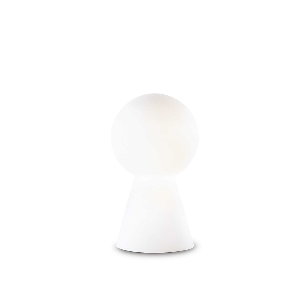 Lampada tavolo Birillo TL1 bianca D175xH300mm