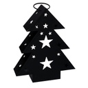 Lanterna metallo albero nero cm20x6h25