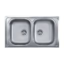 Lavello 86x50 2 vasche SAXT322 EFFEZ