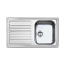 Lavello SAXT331A 86x50 cm sinistro EFFEZ