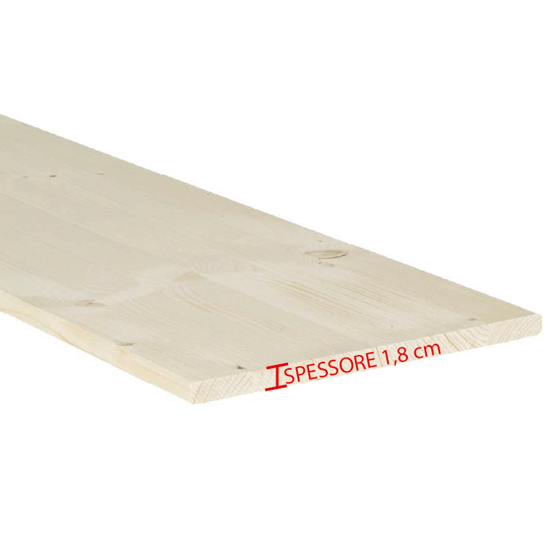 Legno lamellare di Abete Spessore 1,8 cm x P 50 cm x L 200 cm