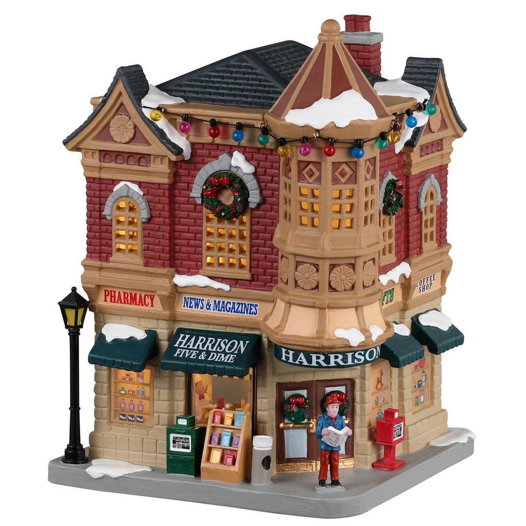 Lemax Harrison Five &amp; Dime - Harrison Cinque &amp; Dieci per villaggio di Natale