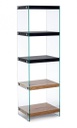 Libreria 5P Line Wood Nero  