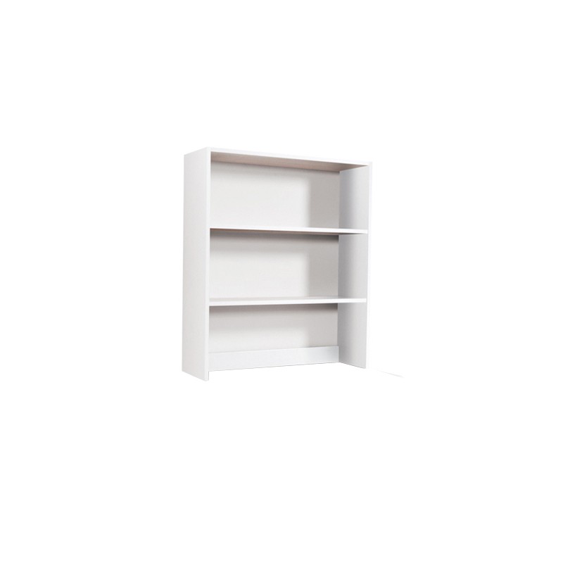 Libreria da appoggio per scrivania 2 ripiani Bianco Frassinato H.105x90x29cm (ANGELA)