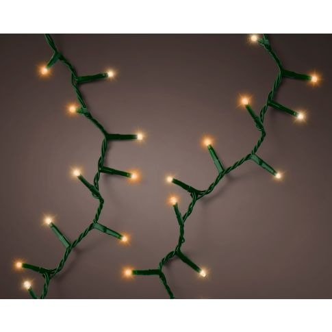 Luci Di Natale 1000 Led Bianco Caldo 2250Cm 8 Funzioni