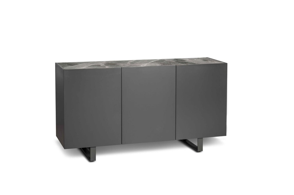 Madia 3 ante grigio-grigio scuro 45  cm x 150  cm H. 85  cm