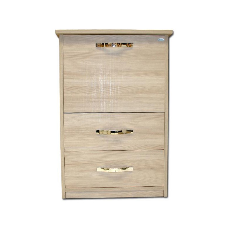 Mobile asse stiro Olmo in legno nobilitato con 3 cassetti cm 44x57xH.89 Iperbriko