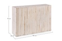 Mobile consolle legno bianco Ermitas