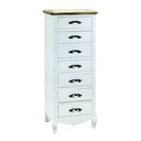 Mobile country 7 cassetti bianco cm 34,5 x 44,5 x h 110,5