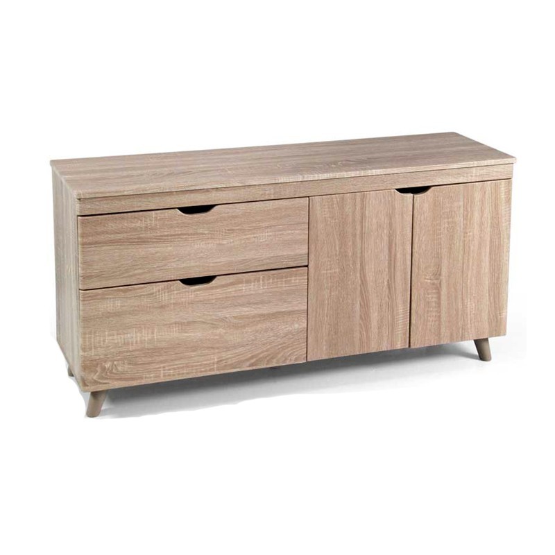 Mobile soggiorno sala basso porta tv cm 140x 38 x 62 h rovere