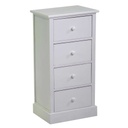 Mobiletto Eleonora cassettiera bianco 4cassetti cm 38x28h75