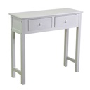Mobiletto Eleonora consolle bianco 2 cassetti cm 80x30h74