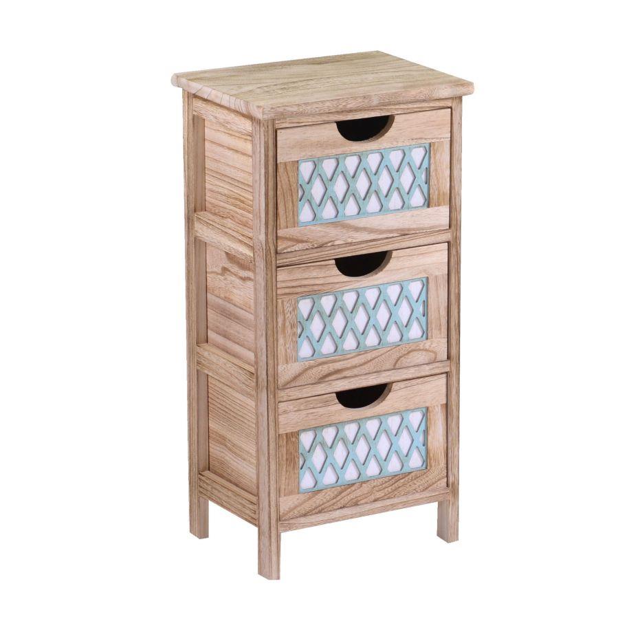 Mobiletto anversa cassettiera 3 cassetti cm30x23h60