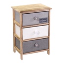 Mobiletto brenda cassettiera bottone 3 cassetti cm 40x29h58