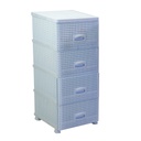 Mobiletto cassettiera 4 cassetti biancocm 43x36