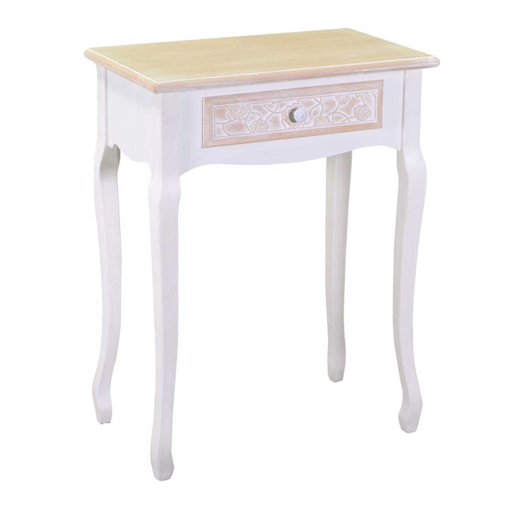 Mobiletto legno console andorra 1 cassetto cm60x34h78